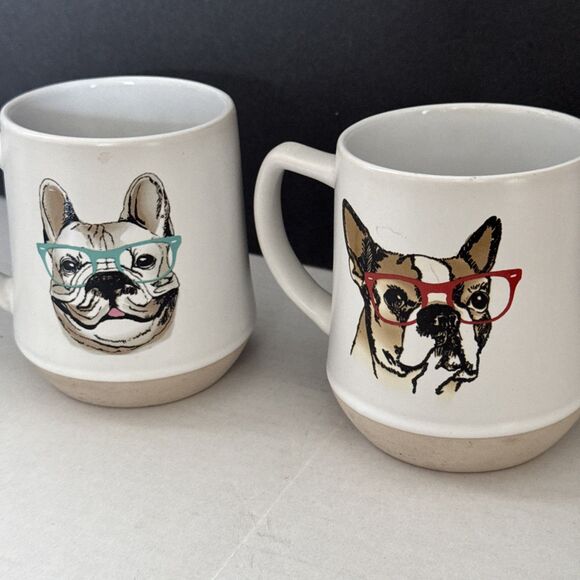 Boston Terrier & French Bulldog Mug Set By Spectrum Design 16 ounces - Picture 7 of 16
